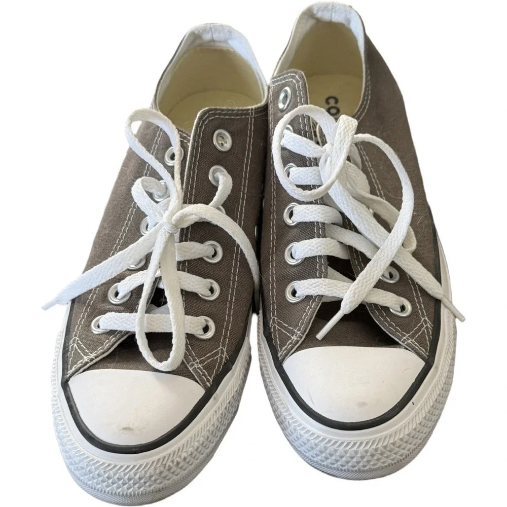 Converse All Star Low Top Sneakers Women's 7.5 Men's 5.5 Charcoal Gray Canvas